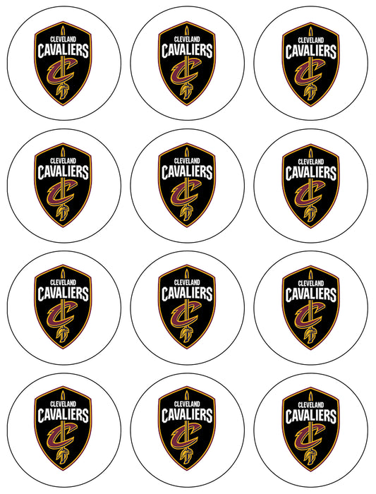 Cleveland Cavaliers Team Logo Edible Cupcake Topper Images ABPID55934