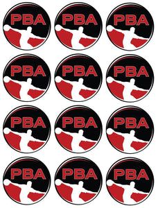 Pba Professional Bowlers Association Logo Edible Cupcake Topper Images ABPID55996