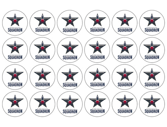 NBA Birmingham Squadron Team Logo Edible Cupcake Topper Images ABPID56009