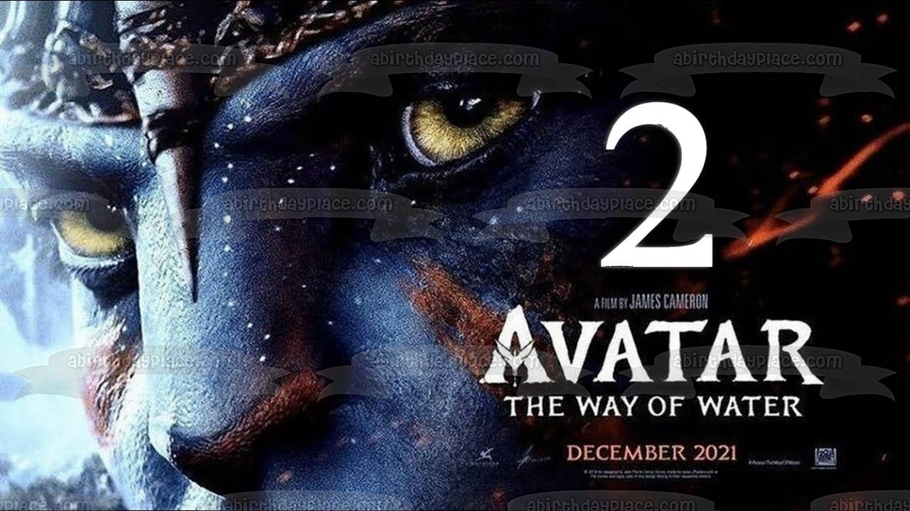 Avatar: The Way of Water Movie Poster Jake Edible Cake Topper Image ABPID56839