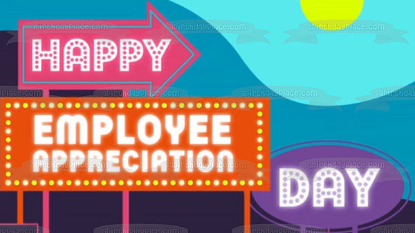 Happy Employee Appreciation Day Edible Cake Topper Image ABPID57338