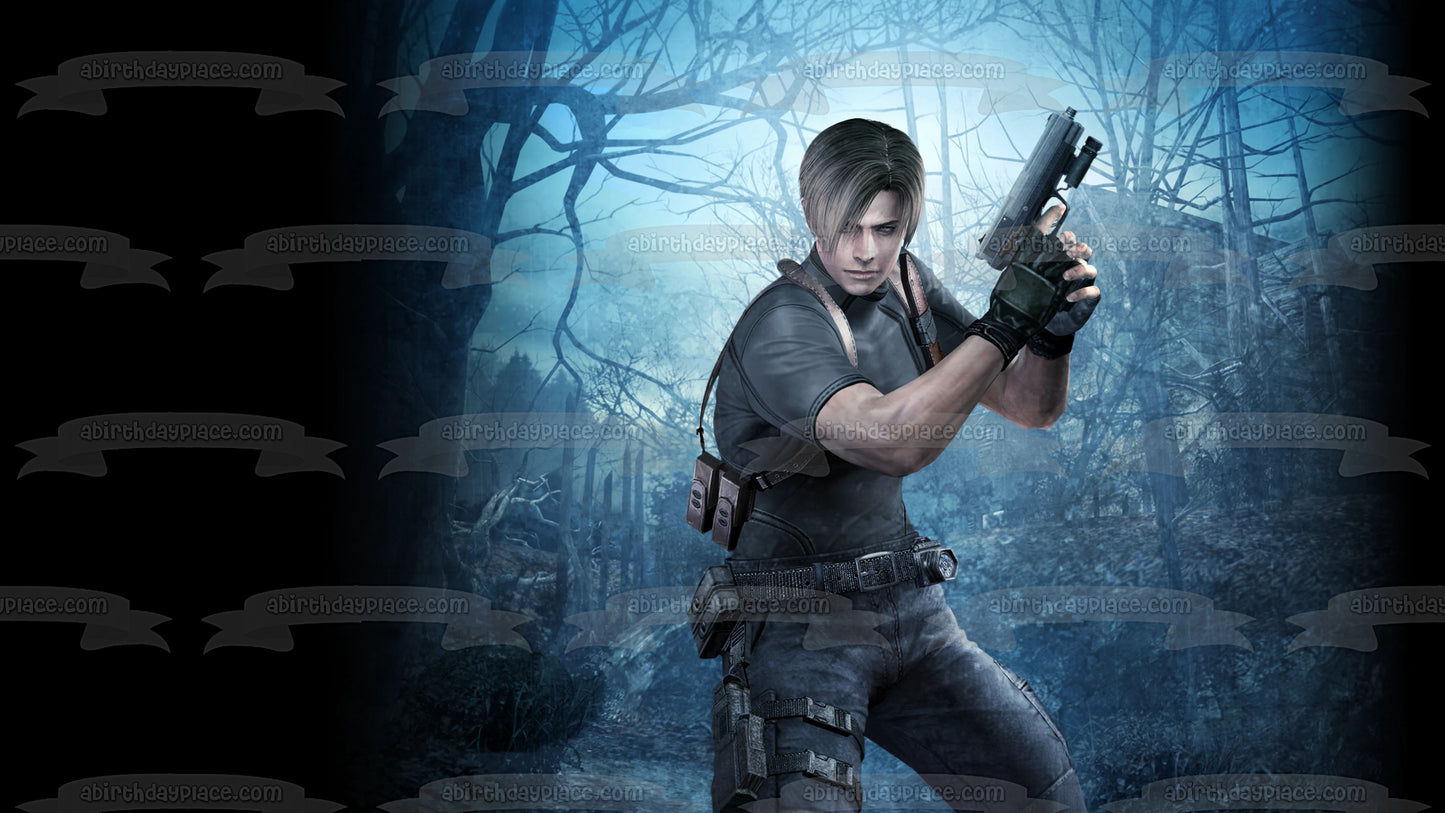 Resident Evil 4 Leon S. Kennedy Edible Cake Topper Image ABPID57402