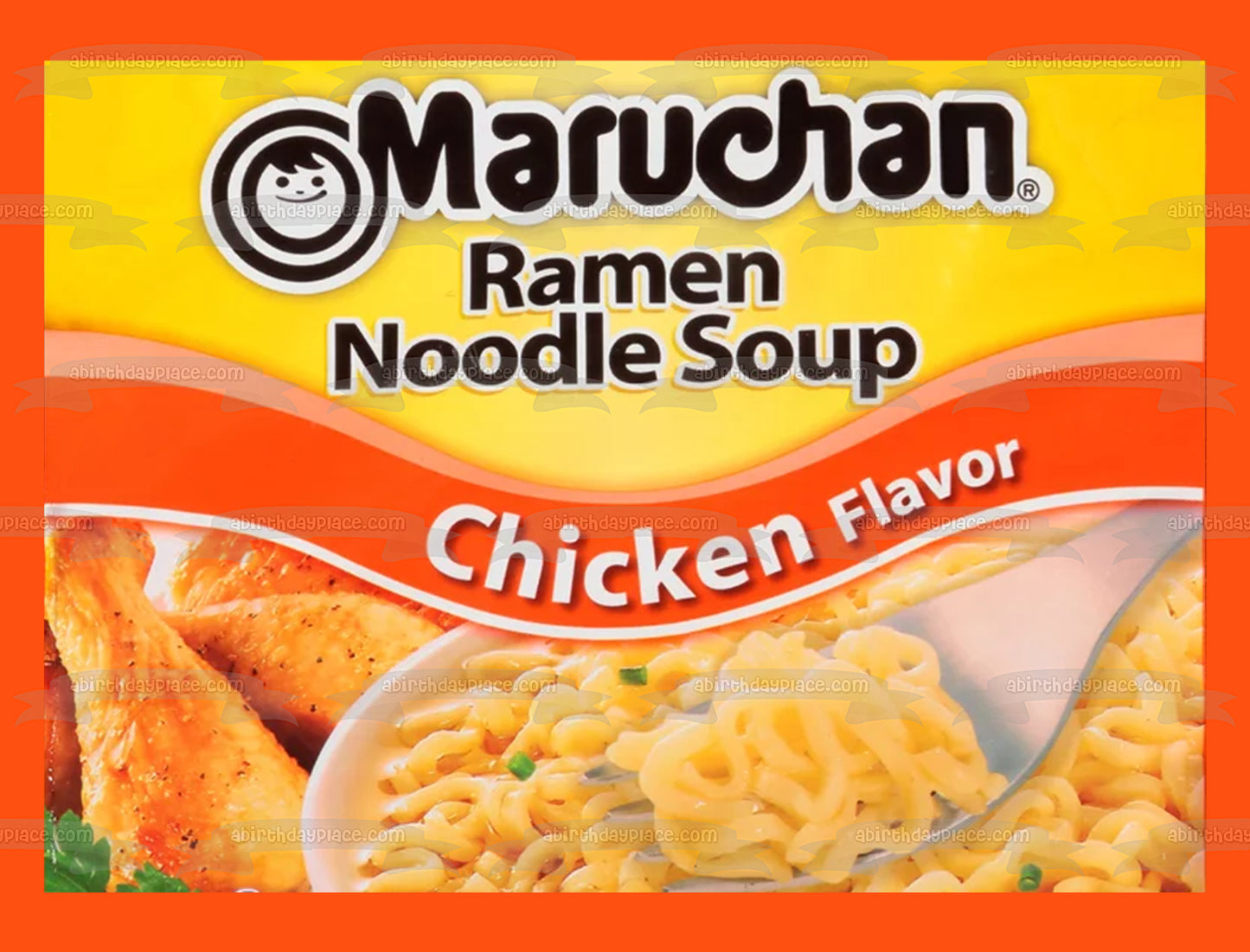 Maruchan Ramen Noodles Label Customizeable Edible Cake Topper Image ABPID57476