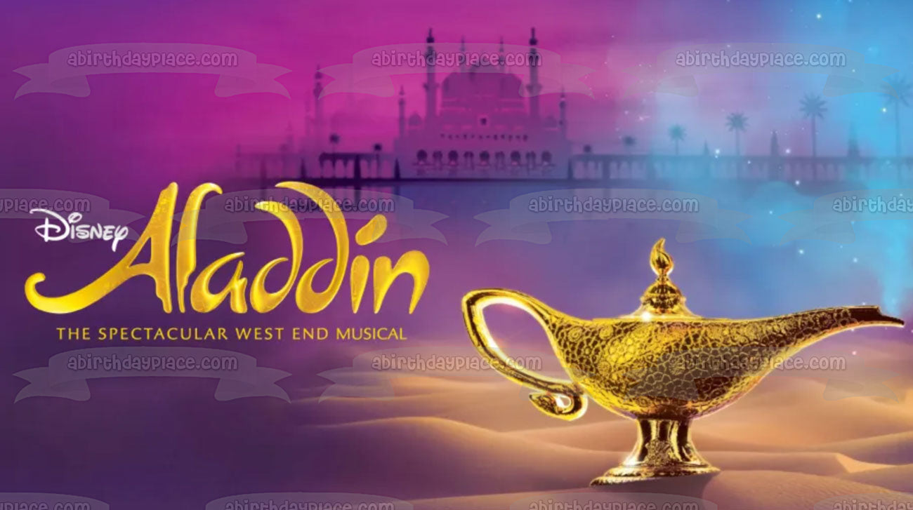 Aladdin 2, el espectacular musical del West End, la lámpara del genio, decoración comestible para tarta, imagen ABPID57526 