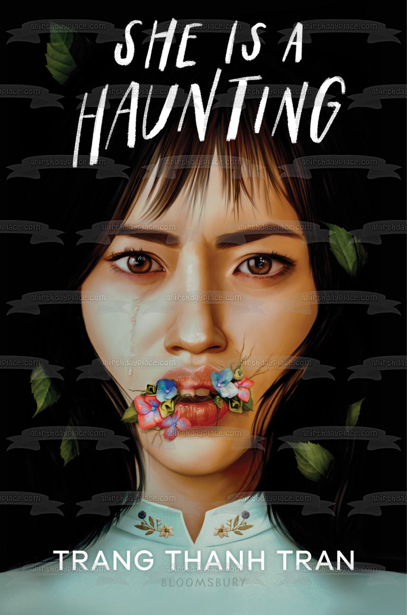 She Is a Haunting Book Cover Jade Nguyen Edible Cake Topper Image ABPID57529