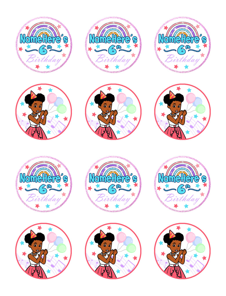 Printable Minnie Mouse Birthday Cake Topper. Custom Name & Age Cake Topper.  DIY Minnie Mouse Birthday Cake Topper. Minnie Mouse Centerpiece 