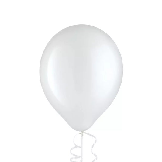 11" White Latex Balloon, 1ct