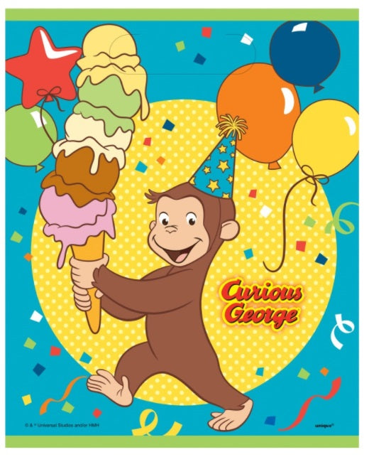 Curious George Loot Bags, 8ct