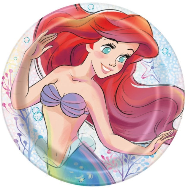 Disney The Little Mermaid Round 9" Dinner Plates, 8ct