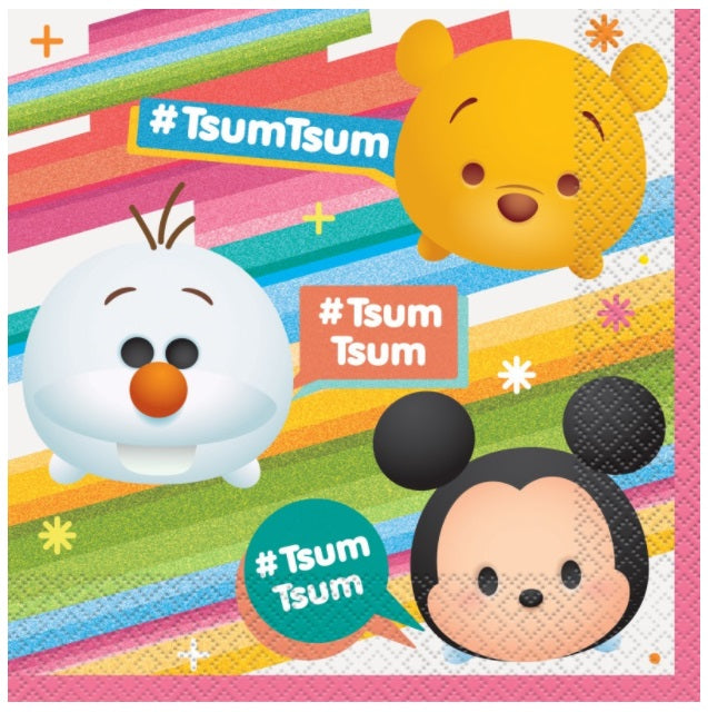 Servilletas de almuerzo Disney Tsum Tsum, 16 unidades