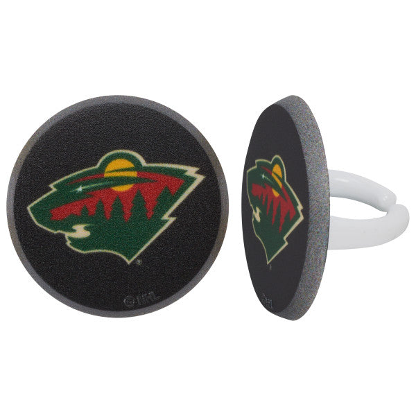 NHL® Puck Team Logo Cupcake Rings