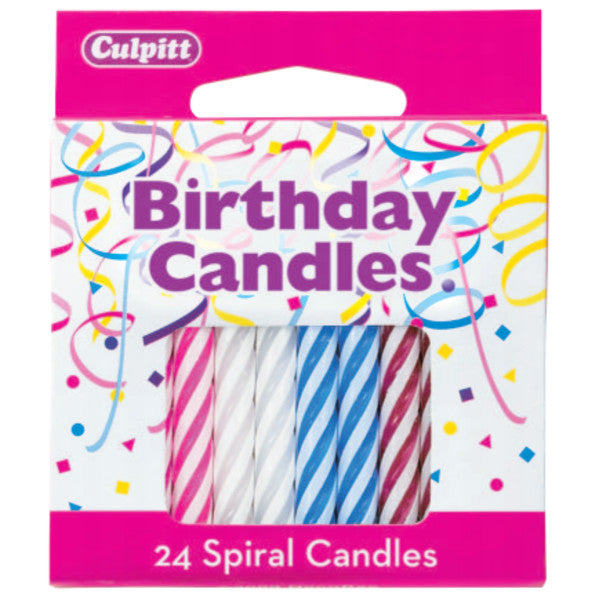 A Birthday Place - Cake Toppers - Spiral Candles - 2 ½" Candles