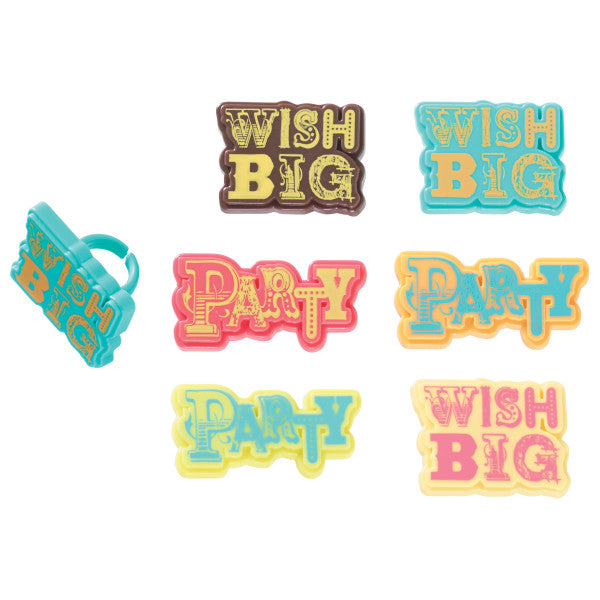 Party & Wish Big Cupcake Rings