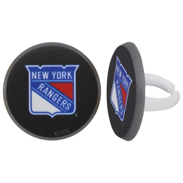 NHL® Puck Team Logo Cupcake Rings