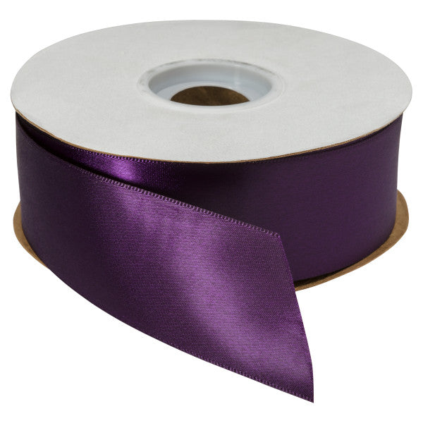 Plum Single-Faced Satin 1.5" x 50 yards Ribbon