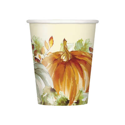 Watercolor Fall Pumpkins Tableware