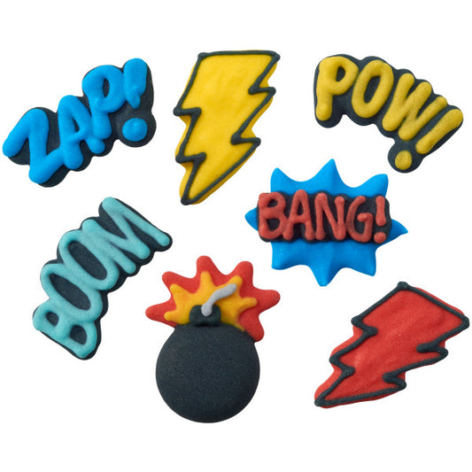 Superheroes Royal Icing Decoration