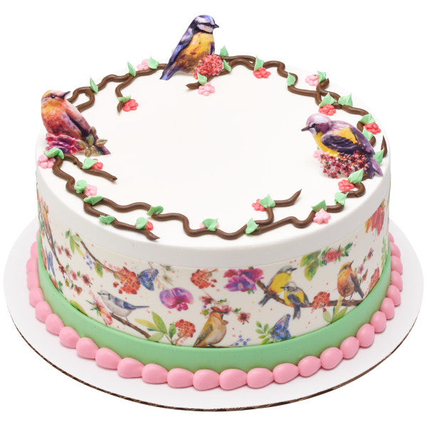 Springtime Birds Cupcake Rings