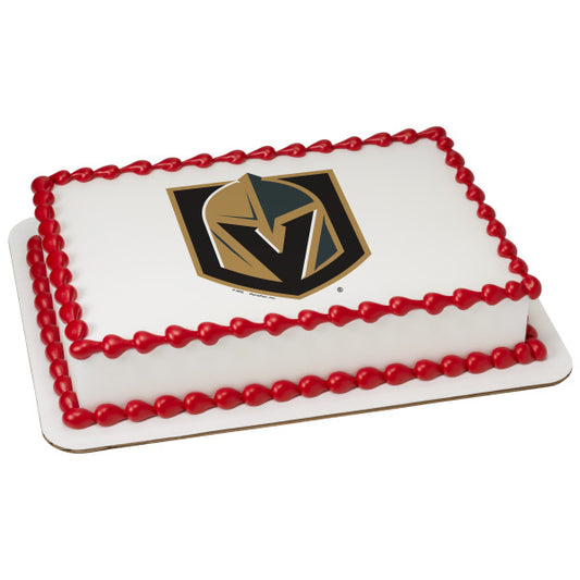 NHL® Vegas Golden Knights Team Edible Cake Topper Image