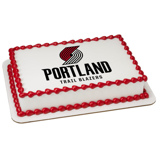 NBA Portland Trail Blazers Edible Cake Topper Image