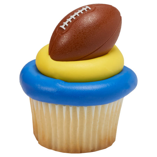 3D Football Cupcake Rings