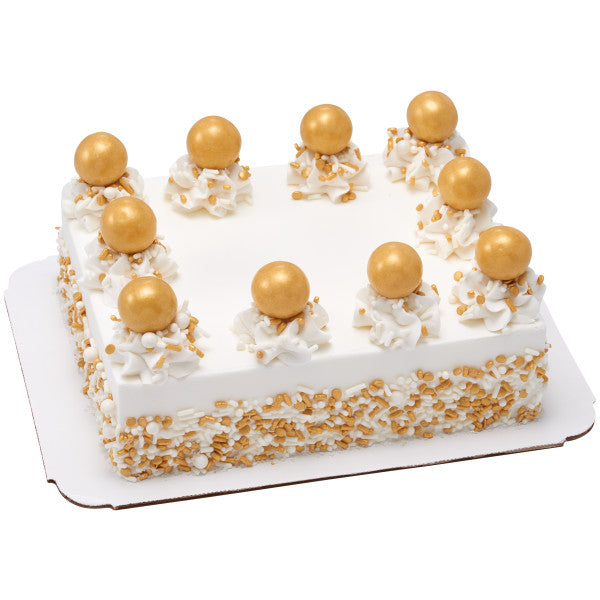 Gold Bubble Gum Sugar Candy Decorations