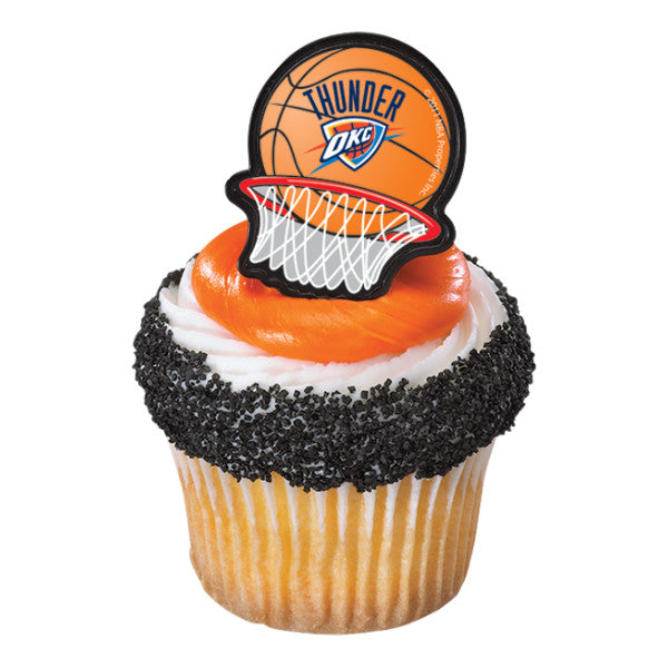 Anillos para cupcakes NBA Team Net - Oklahoma City Thunder (12 piezas) 