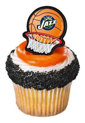 Anillos para cupcakes NBA Team Net - Utah Jazz (12 piezas)