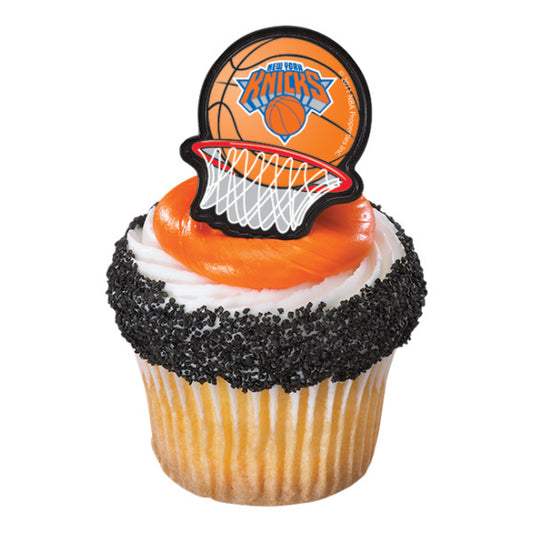 Anillos para cupcakes NBA Team Net - New York Knicks (12 piezas)