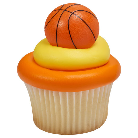 3D Basketball Cupcake Rings