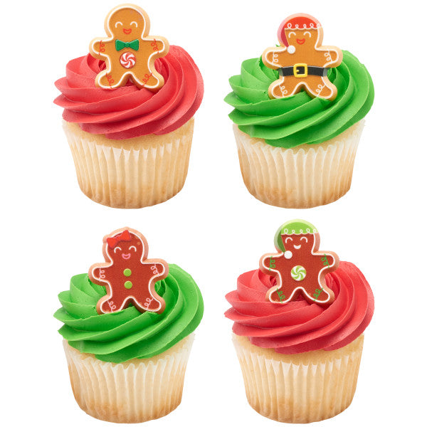 Anillos para cupcakes de Gingerbread Friends 