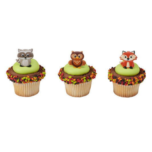 Woodland Animals Cupcake Rings