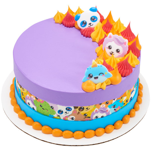 Kawaii Characters Edible Cake Topper Image Strips