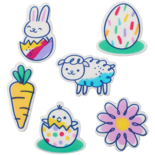 Doodle Bunny Sweet Décor® Printed Edible Decorations