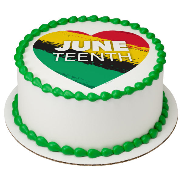 Juneteenth Edible Cake Topper Image