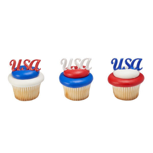 USA Script Cupcake Layon