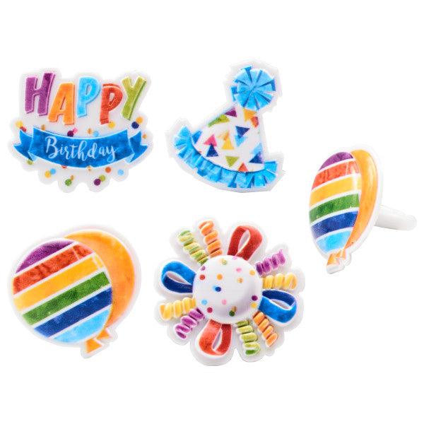 Happy Birthday Cupcake Rings