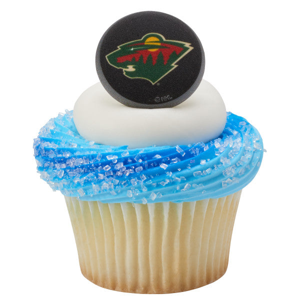 NHL® Puck Team Logo Cupcake Rings