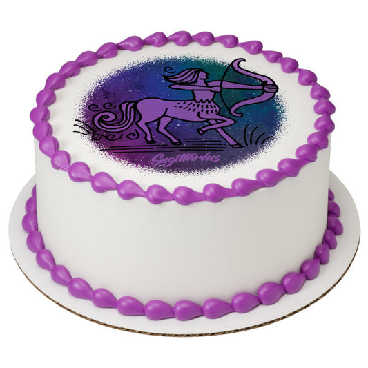 Sagittarius Edible Cake Topper Image