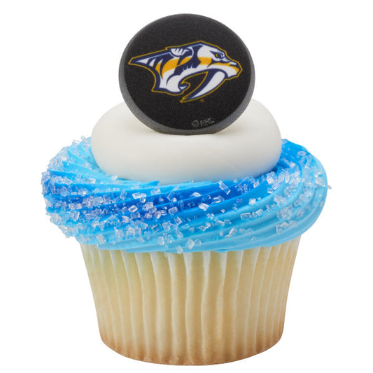 NHL® Puck Team Logo Cupcake Rings