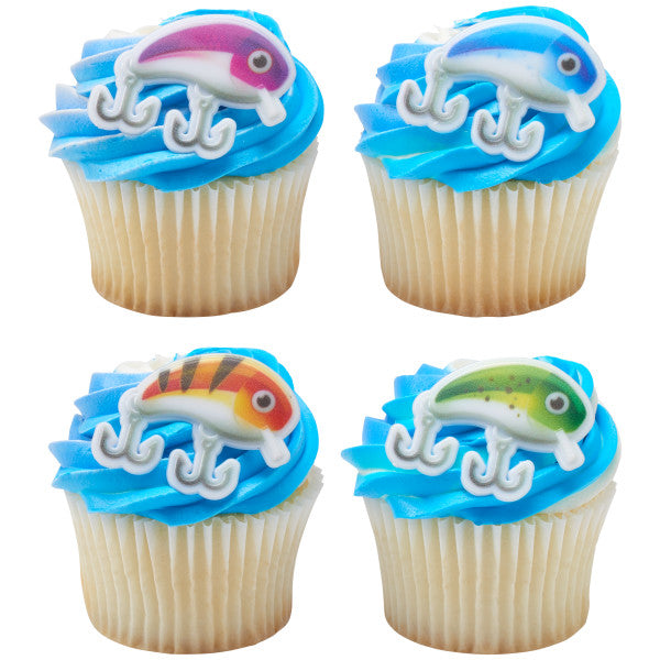 Fishing Lure Assortment Cupcake Rings