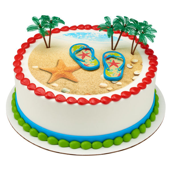 Beach Edible Cake Topper Image DecoSet® Background