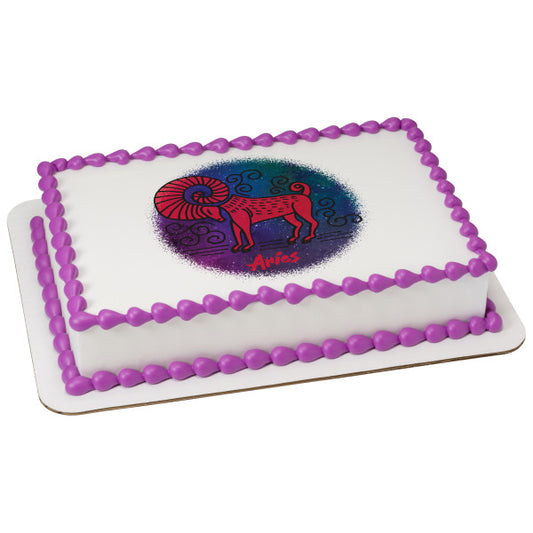 Aries Edible Cake Topper Image