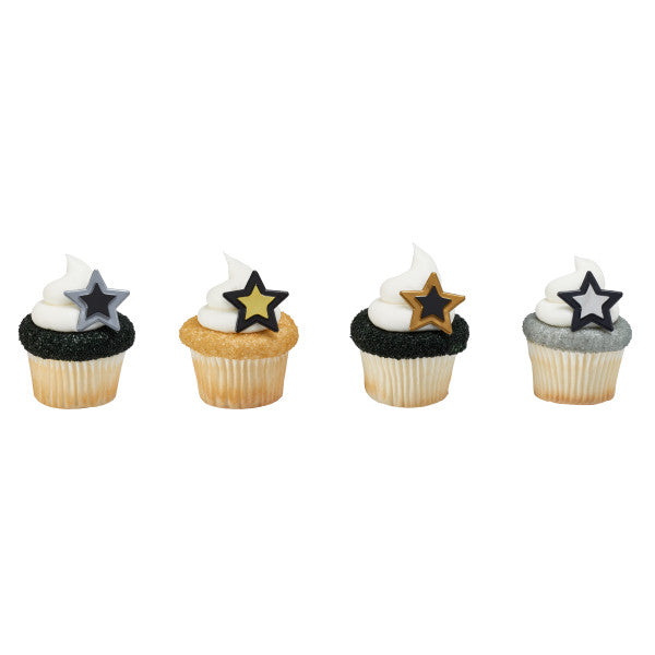 Grad Star Cupcake Rings