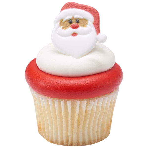 Santa Claus Cupcake Rings