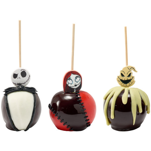 Anillos para cupcakes de Jack, Sally y Oogie Boogie de Pesadilla antes de Navidad