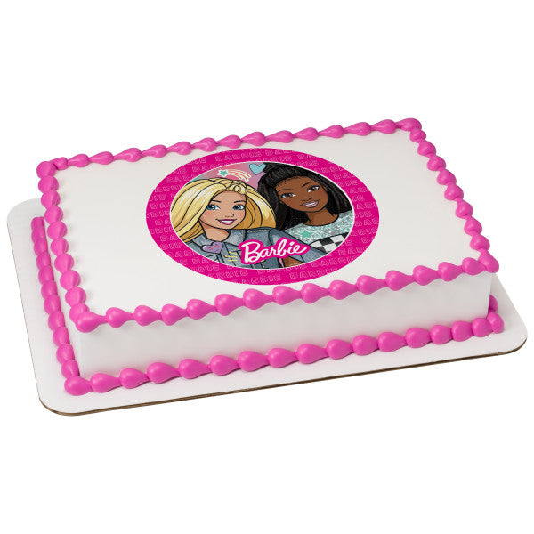 Barbie™ Friends Forever Edible Cake Topper Image – A Birthday Place