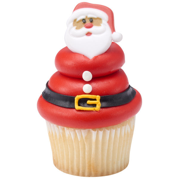 Santa Claus Cupcake Rings