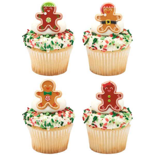 Anillos para cupcakes de Gingerbread Friends 