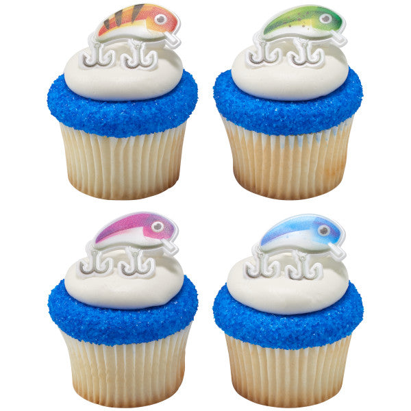 Fishing Lure Assortment Cupcake Rings